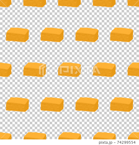 Graham cracker seamless pattern on white background. Graham cracker seamless pattern on white background. 74299554