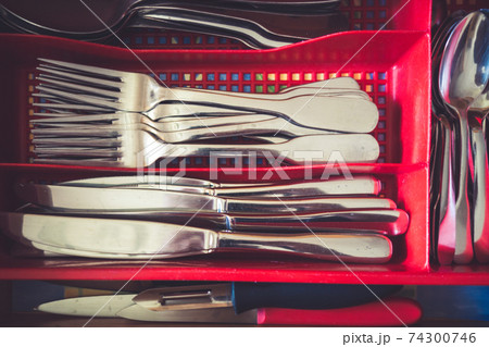 Cutlery in a drawer Cutlery in a drawer 74300746