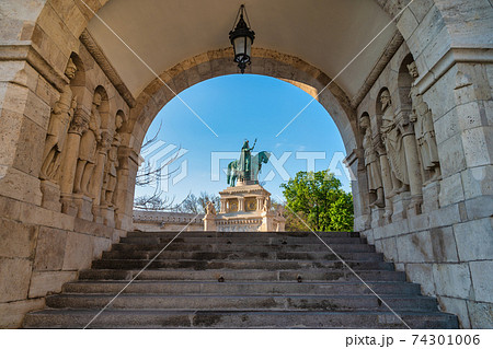 Budapest Hungary, city skyline at Fisherman's Bastion Gate Budapest Hungary, city skyline at Fisherman's Bastion Gate 74301006
