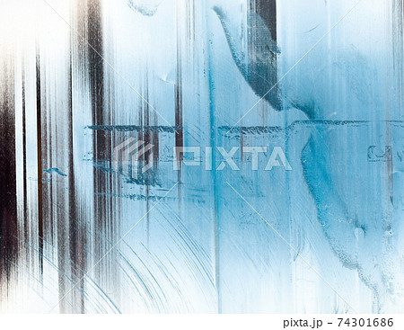 cold abstract background frost texture blue white 74301686
