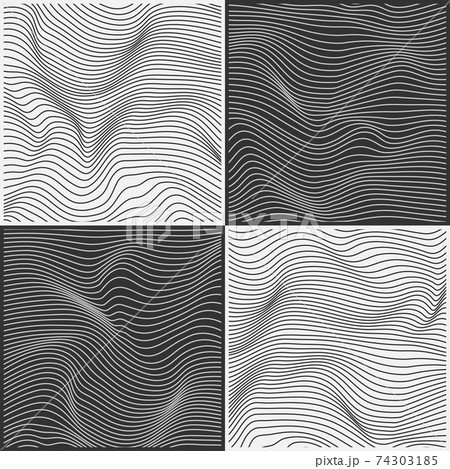 Wavy linear texture. Wavy linear texture. 74303185