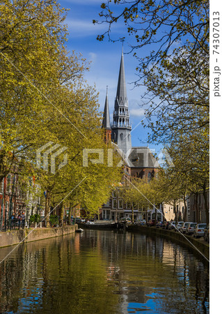 Gouda cityscape - Netherlands 74307013