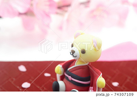 春のイメージ 桜とくまちゃん 春のイメージ 桜とくまちゃん 74307109