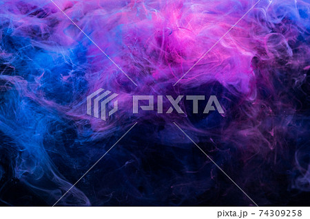 color vapor abstract background ink blue pink gas in 2023