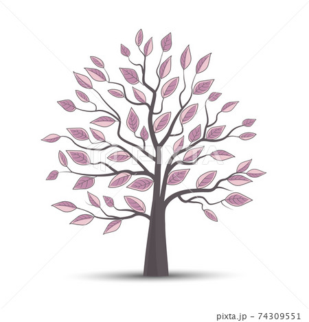 Tree and colorful leaves Tree and colorful leaves 74309551