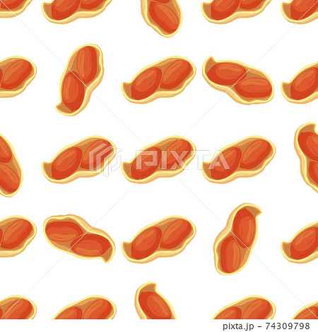 Illustration on theme big pattern identical types peanut Illustration on theme big pattern identical types peanut 74309798
