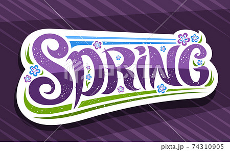 Vector logo for Springのイラスト素材 [74310905] - PIXTA