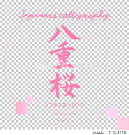 八重桜・Yaezakura(筆文字・手書き) 八重桜・Yaezakura(筆文字・手書き) 74312616