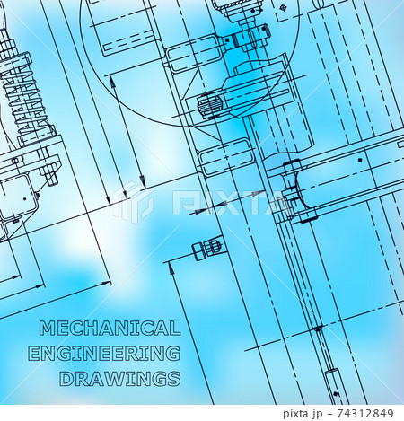 Backgrounds of engineering subjects. Technical illustration. Mechanical engineering Backgrounds of engineering subjects. Technical illustration. Mechanical engineering 74312849