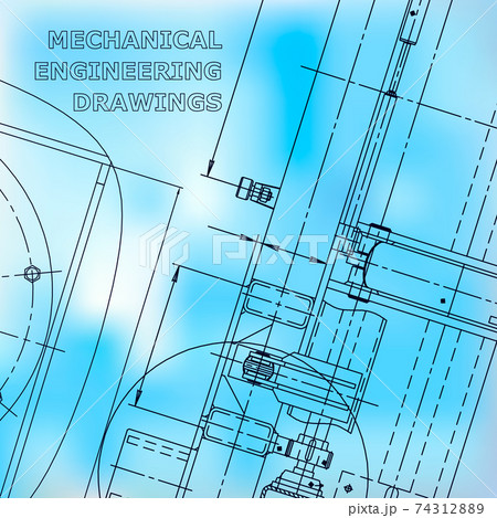 Backgrounds of engineering subjects. Technical illustration. Mechanical engineering Backgrounds of engineering subjects. Technical illustration. Mechanical engineering 74312889