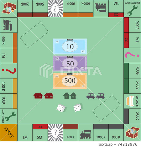 Frame of board game ,Funny frame,Board games,Vector illustrations 74313976