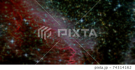 Fractal abstract outer space. Galaxy background. Elements of this image furnished by NASA. 74314162