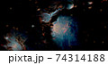 Fractal abstract outer space. Galaxy background. Elements of this image furnished by NASA. 74314188