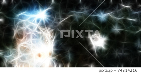 Space background with dark matter. Elements of this image furnished by NASA 74314216