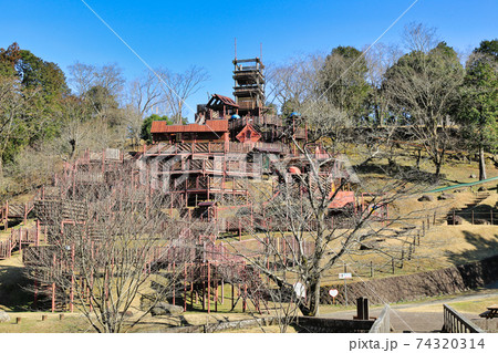 北薩広域公園　大型冒険遊具「虎居城」 74320314