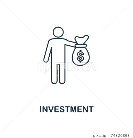 Investment icon outline style. Thin line design from fintech icons collection. Pixel perfect investment icon for web design, apps, software, print usage Investment icon outline style. Thin line design from fintech icons collection. Pixel perfect investment icon for web design, apps, software, print usage 74320893