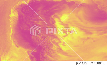 yellow gold ink pattern with light and dark purple gradient 74320895