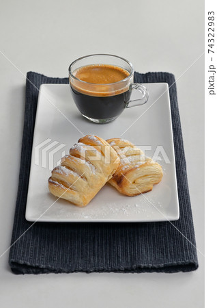 Homemade Croissants and Cup Of Espresso Homemade Croissants and Cup Of Espresso 74322983