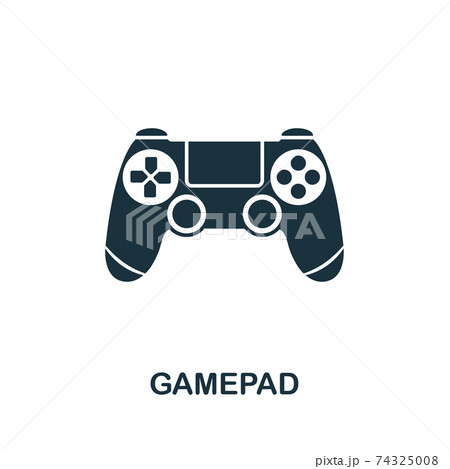 Gamepad vector icon symbol. Creative sign from gamification icons collection. Filled flat Gamepad icon for computer and mobile 74325008