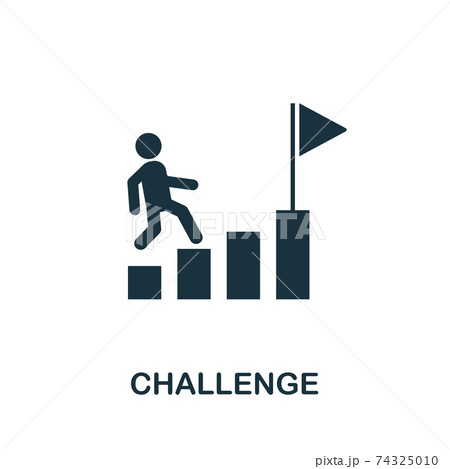 Challenge vector icon symbol. Creative sign...のイラスト素材 [74325010] - PIXTA
