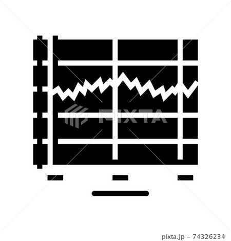 graphic sound vibration glyph icon vector illustration 74326234
