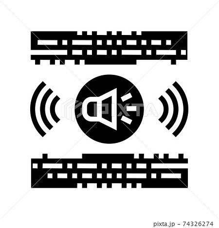 stereo music glyph icon vector illustration 74326274