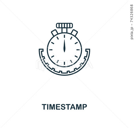Timestamp outline icon. Monochrome style design from crypto currency icon collection. UI. Pixel perfect simple pictogram outline timestamp icon. Web design, apps, software, print usage. Timestamp outline icon. Monochrome style design from crypto currency icon collection. UI. Pixel perfect simple pictogram outline timestamp icon. Web design, apps, software, print usage. 74326868