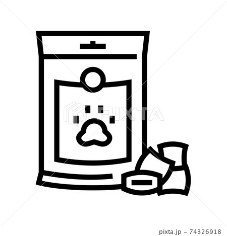 supplements for pet line icon vector illustration supplements for pet line icon vector illustration 74326918