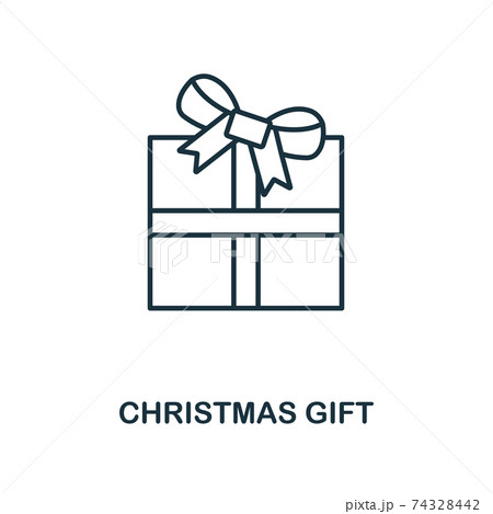 Christmas Gift icon. Line style from christmas icon collection. Thin Christmas Gift icon for web design, apps, software, print usage Christmas Gift icon. Line style from christmas icon collection. Thin Christmas Gift icon for web design, apps, software, print usage 74328442
