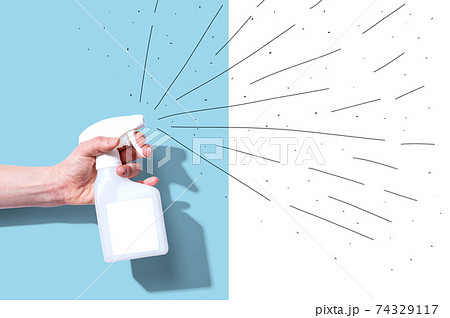 White spray bottle White spray bottle 74329117