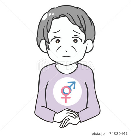 クエスチョニング　高齢女性 74329441