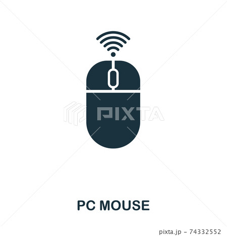 Pc Mouse icon. Line style icon design. UI. Illustration of pc mouse icon. Pictogram isolated on white. Ready to use in web design, apps, software, print. Pc Mouse icon. Line style icon design. UI. Illustration of pc mouse icon. Pictogram isolated on white. Ready to use in web design, apps, software, print. 74332552