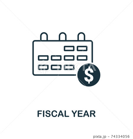 Fiscal Year vector icon symbol. Creative sign from business management icons collection. Filled flat Fiscal Year icon for computer and mobile Fiscal Year vector icon symbol. Creative sign from business management icons collection. Filled flat Fiscal Year icon for computer and mobile 74334056