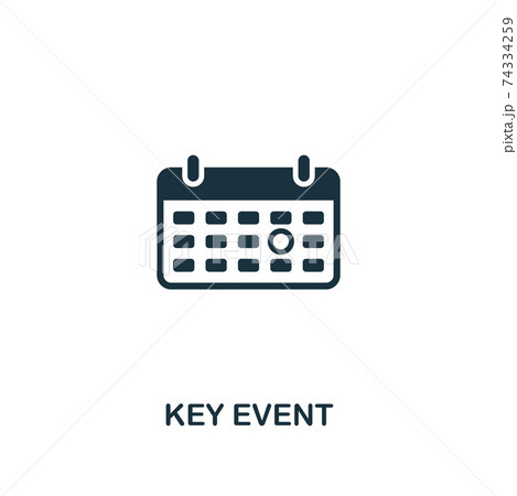 Key Event icon. Premium style design from business management icon collection. Pixel perfect Key Event icon for web design, apps, software, print usage 74334259
