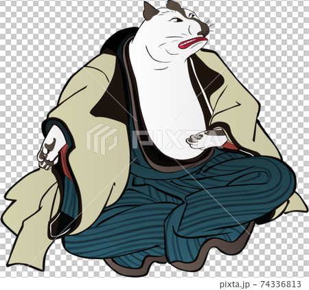 浮世絵　タヌキ男　その2 74336813