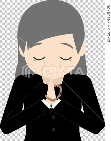 祖母祈禱(上半身) 祖母祈禱(上半身) 74338706