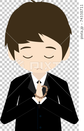 Man praying (upper body) Man praying (upper body) 74338711