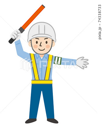 若い男性警備員 74338733