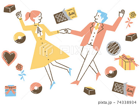 バレンタインデー_イラスト 74338934
