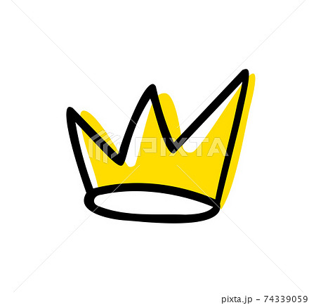 Doodle crown vector illustration isilated on white background Doodle crown vector illustration isilated on white background 74339059