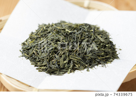 お茶っ葉 クローズアップ お茶っ葉 クローズアップ 74339675