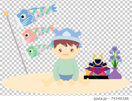 Children's Day-Dano no Sekku Boy with the first Sekku 74340386