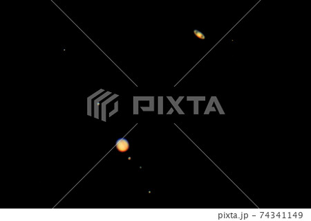 大接近した木星と土星 74341149