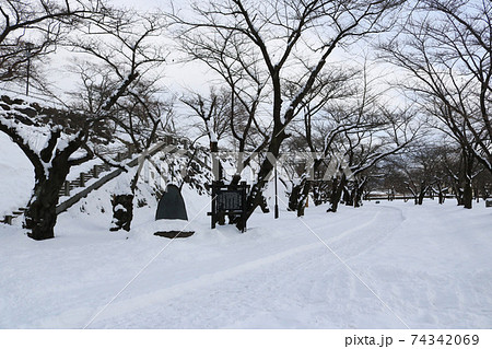 冬の盛岡城跡公園、腰曲輪 74342069