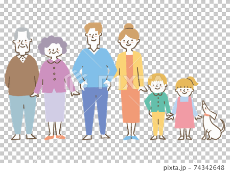 Family illustration 03 74342648