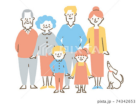 家族イラスト02 家族イラスト02 74342653