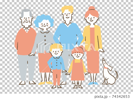家族イラスト02 家族イラスト02 74342653