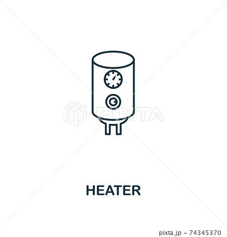 Heater icon. Thin style design from household icons collection. Creativeheater icon for web design, apps, software, print usage Heater icon. Thin style design from household icons collection. Creativeheater icon for web design, apps, software, print usage 74345370
