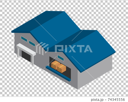 等距工廠倉庫建築 等距工廠倉庫建築 74345556