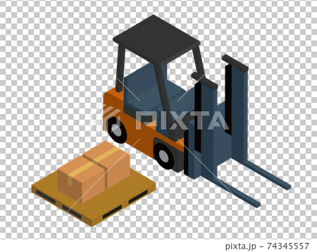 Isometric forklift vehicle 74345557